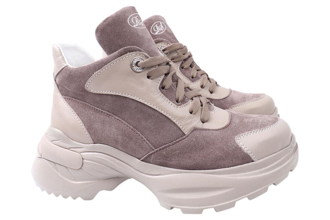 Черевики жіночі Road Style з замші на платформі на шнурівці р. 39 Капучиновий (67-21DHS) Черевики жіночі Road Style з замші на платформі на шнурівці р. 39 Капучиновий (67-21DHS)