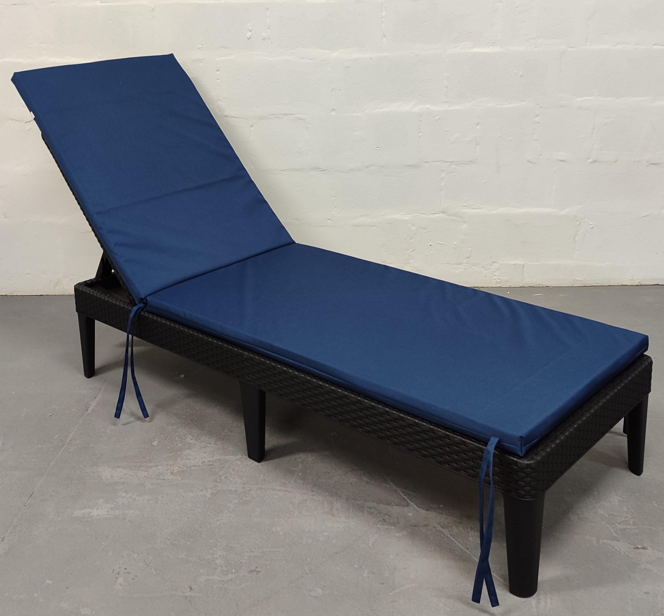 Матрас для шезлонга eGarden RIO 195x58x4 см Темно-синий (5738) - фото 4 Матрас для шезлонга eGarden RIO 195x58x4 см Темно-синий (5738) - фото 4