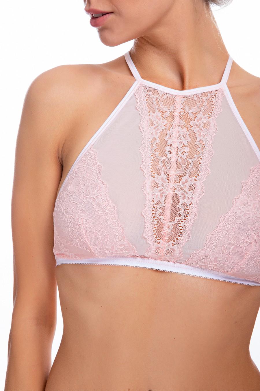 Комплект білизни Sambario бюстгальтер з м'якою чашкою/трусики бразиліана 70B/S Світло-кораловий (57352) - фото 4 Комплект білизни Sambario бюстгальтер з м'якою чашкою/трусики бразиліана 70B/S Світло-кораловий (57352) - фото 4