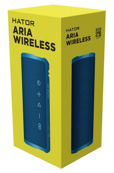 Портативна акустична система Hator Aria Wireless Stormy Blue (HTA-202) - фото 7 Портативна акустична система Hator Aria Wireless Stormy Blue (HTA-202) - фото 7