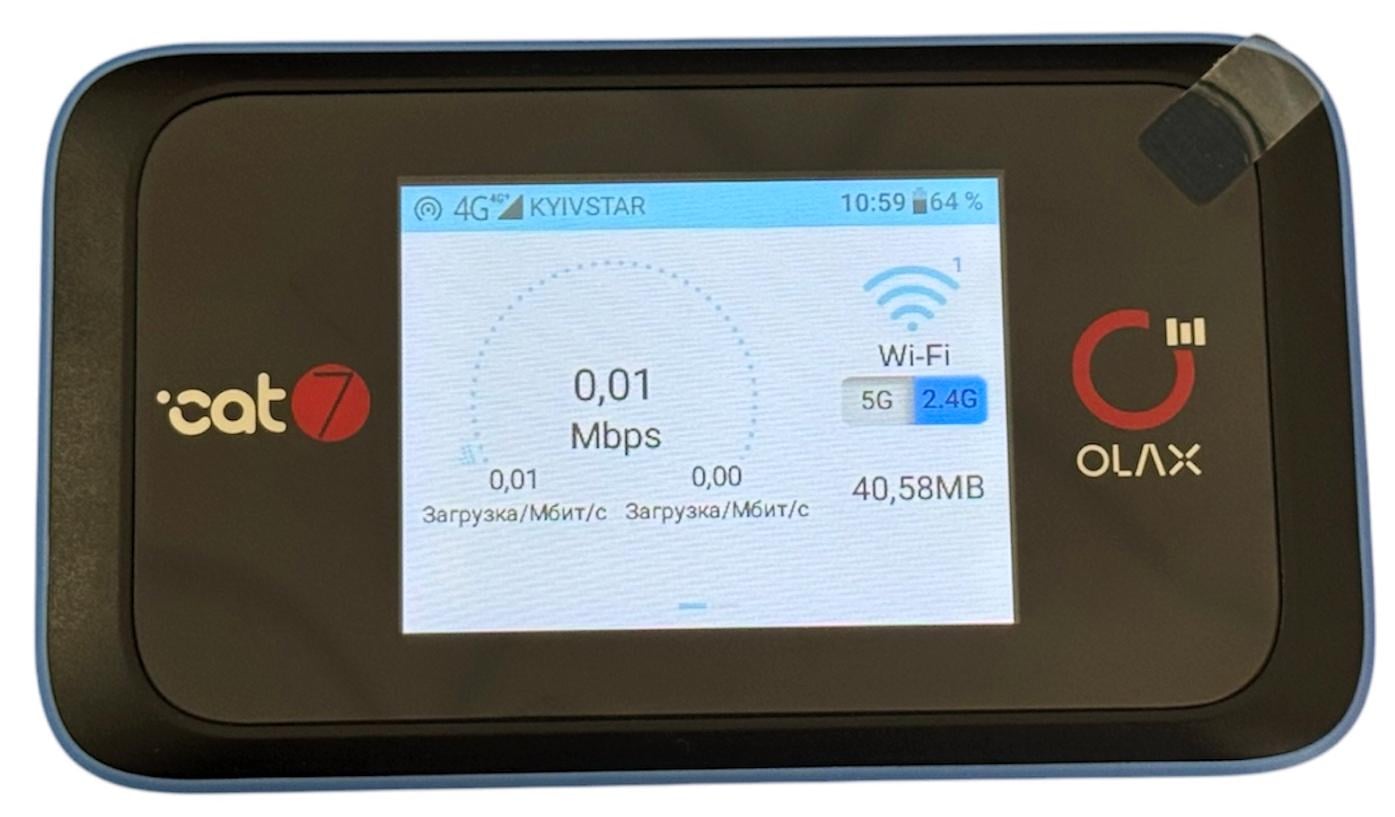 Роутер мобильный OLAX MT60 Cat.7 4G LTE для SIM-карты 6 MIMO/2 разъема CRC9 (36718280)