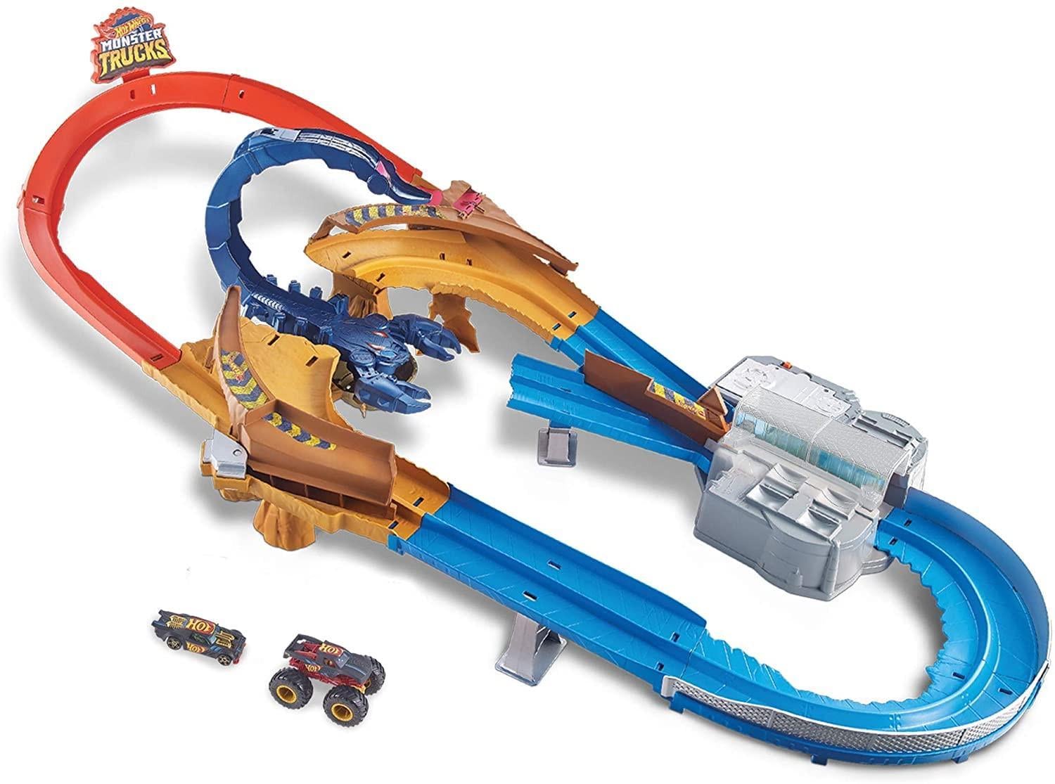 Трек Hot Wheels Monster Trucks Scorpion Raceway Boosted Set