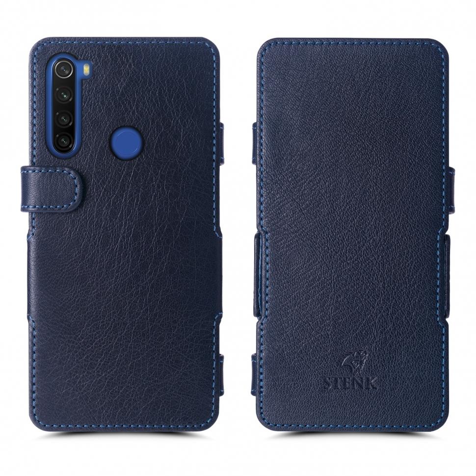 Чехол книжка Stenk Prime для Xiaomi Redmi Note 8 Синий (64651)