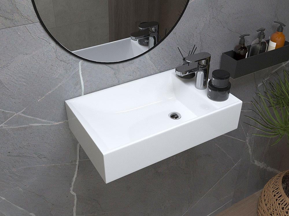 Умивальник підвісний Status Geber White (588) - фото 2