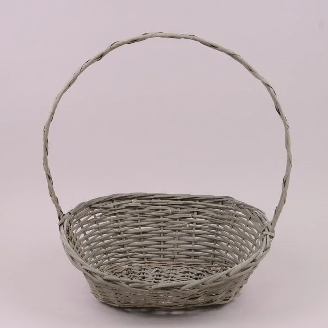 Корзина с лозы Flora Серый (50065)