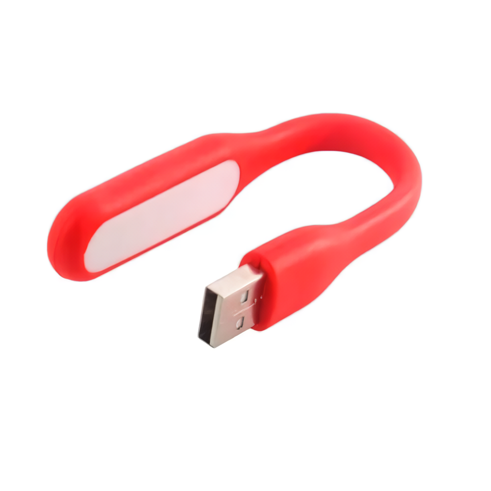 Светильник USB 6 LED 1,2 Вт гибкая ножка Красный (502255)