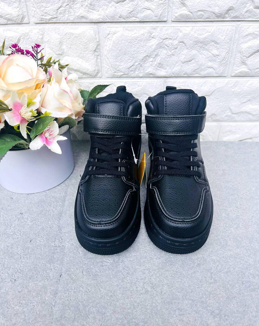 Кросівки-хайтопи унісекс Clibee 1852 р. 37 23,5 см Чорний - фото 2