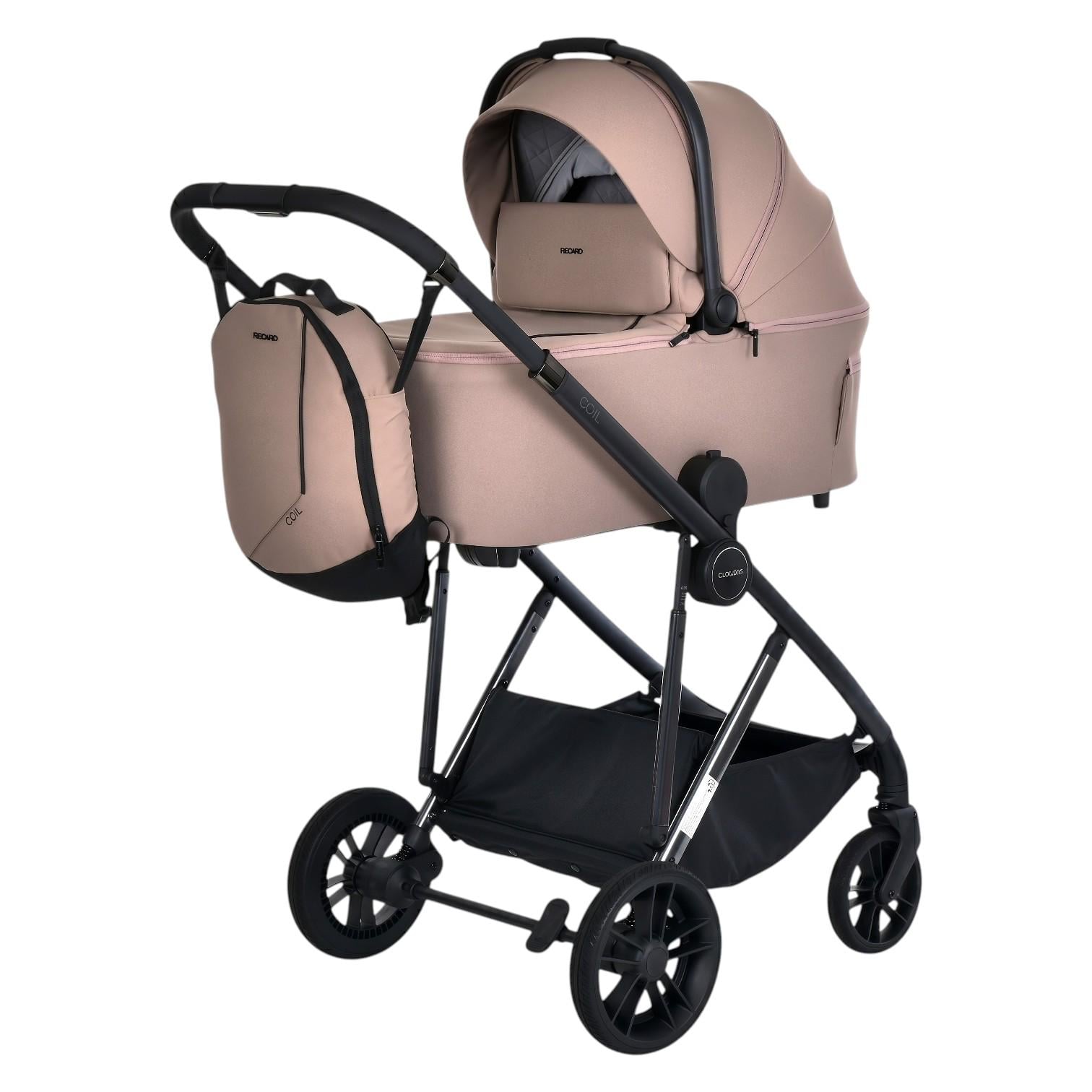 Коляска 2в1 El Camino ME 1190 з люлькою та прогулянковим блоком Affogato Beige (34189920)