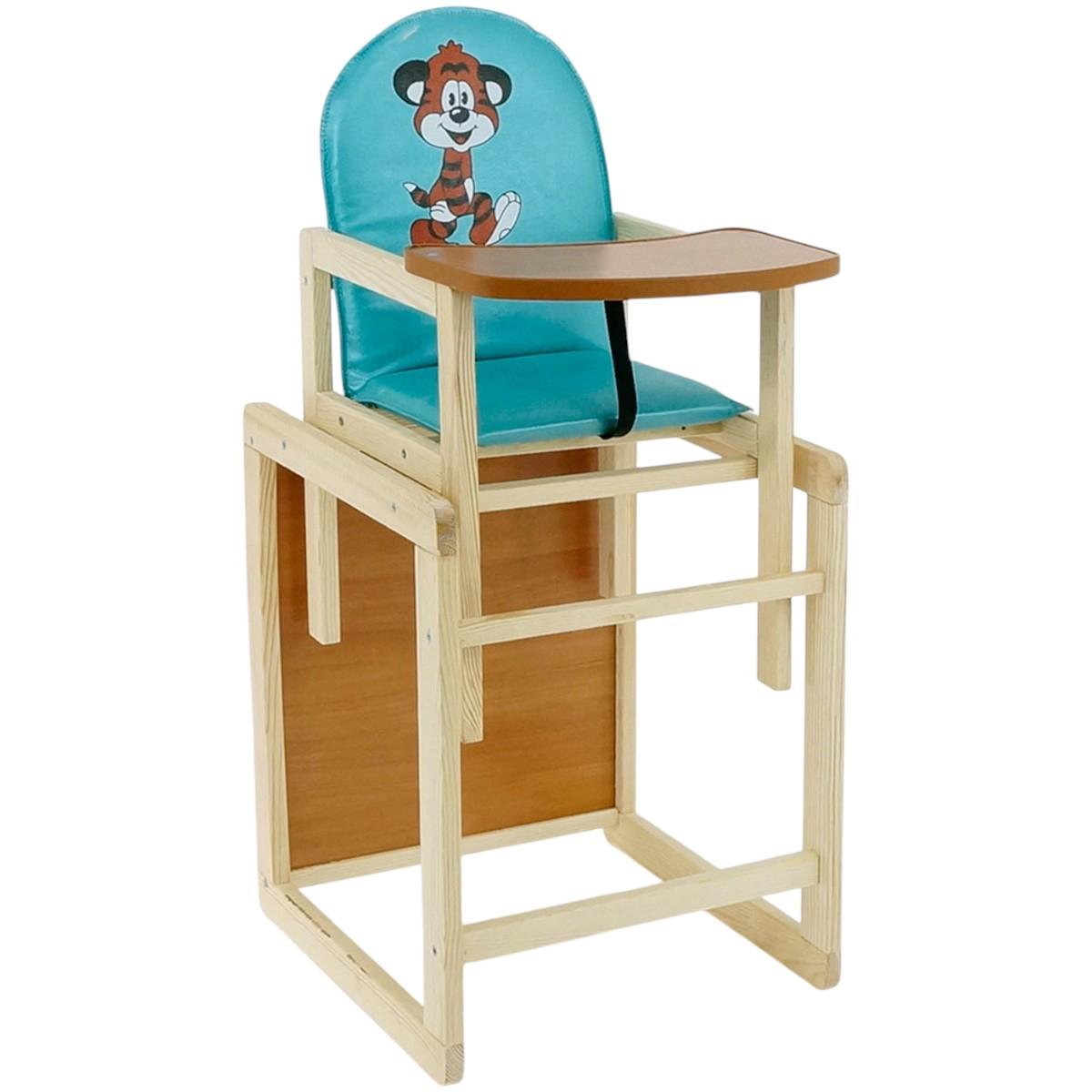 Стільчик для годування Мася Тигр Блакитний (№2053) - фото 1 Стільчик для годування Мася Тигр Блакитний (№2053) - фото 1