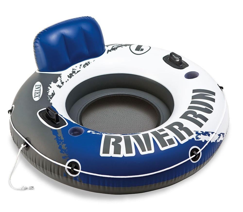 Надувне крісло Intex 58825 River Run з силіконовим клапаном Синій (57-9-58825)