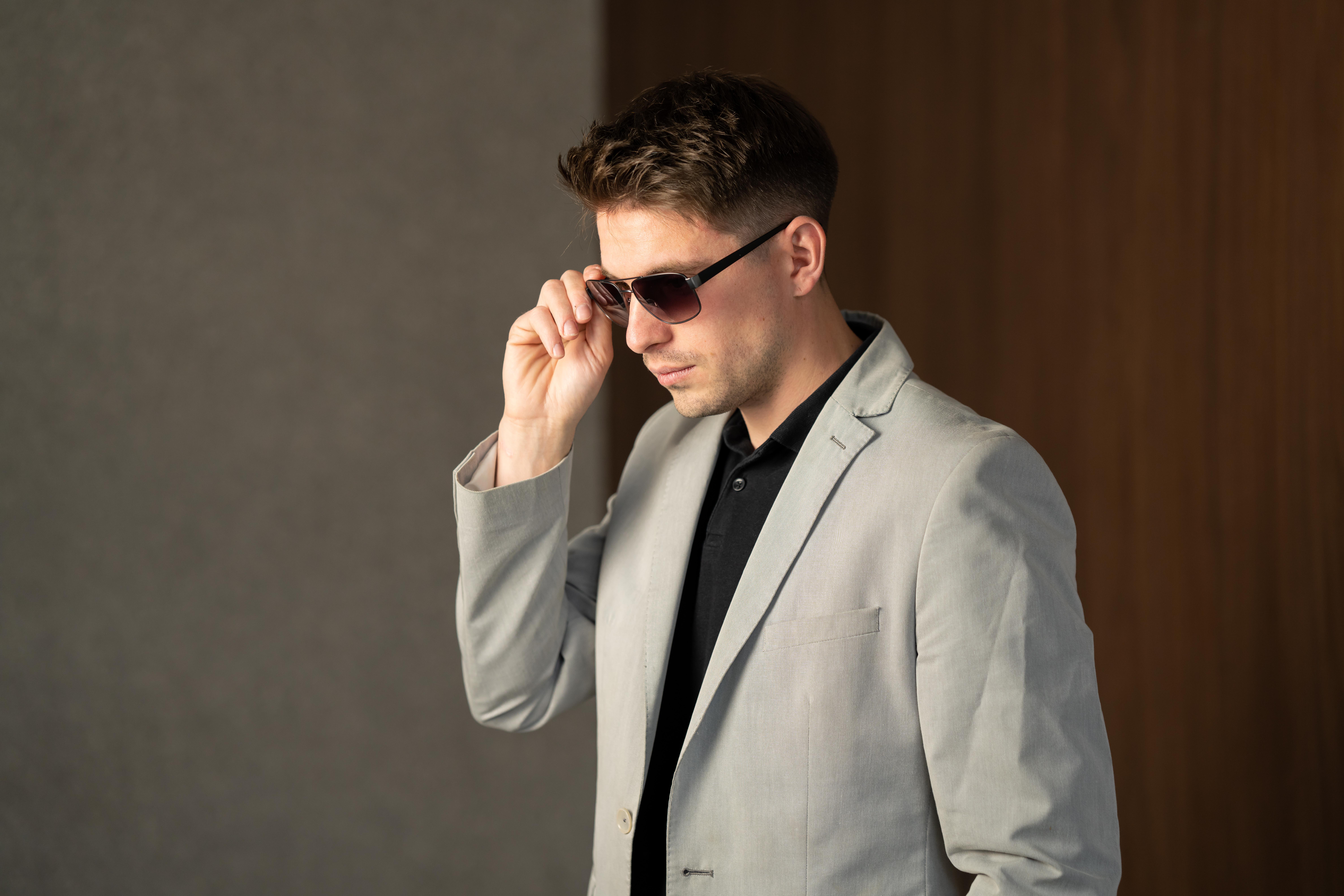 Сонцезахисні окуляри чоловічі MEGAPOLIS 86 Grey (11692813) - фото 3