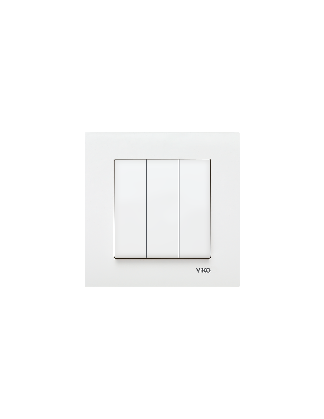 Выключатель трехклавишный VIKO Karre Белый (90960068)