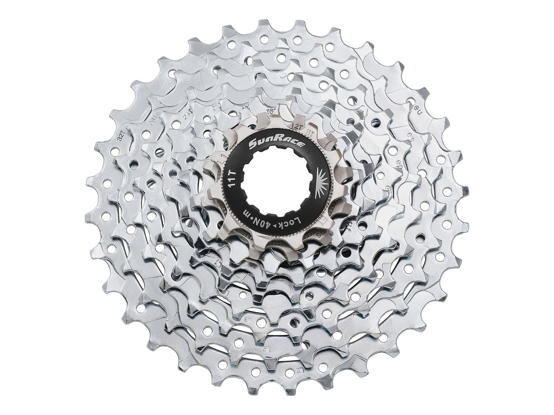 Кассета 9-k 11-32T SUN RACE M90 MTB Zinc