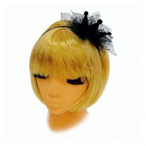 Корона на обруче Seta Decor Принцесса Shine (16-688BLK) Корона на обруче Seta Decor Принцесса Shine (16-688BLK)