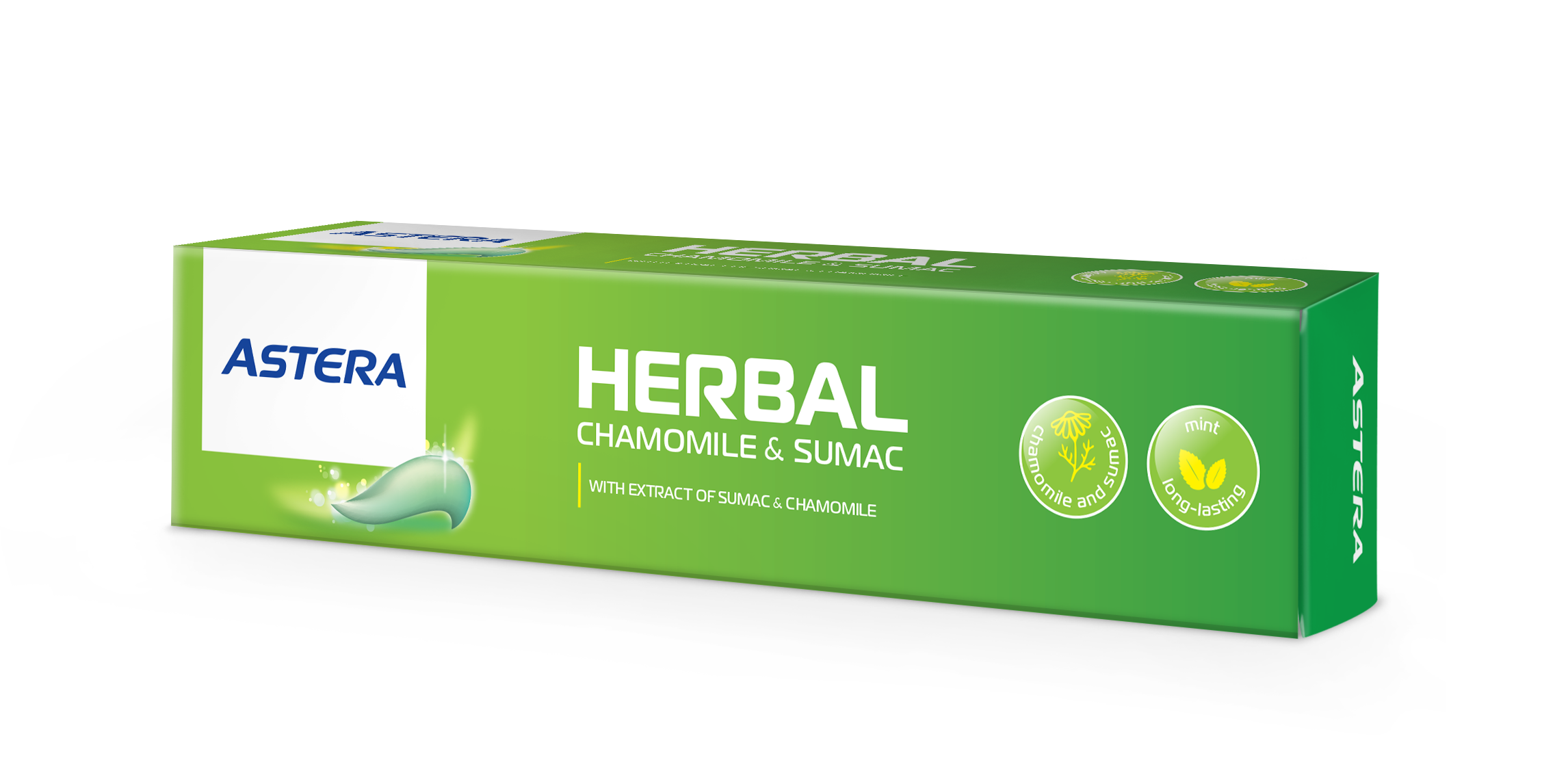 Зубна паста Astera Herbal Camomile & Sumac 110 г (10757365)