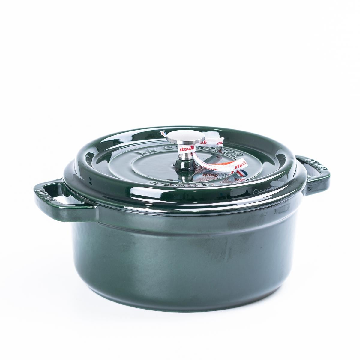 Кокотница Staub чугунная с эмалированным покрытием 28 см Зеленый (HPFLG3GREEN) Кокотница Staub чугунная с эмалированным покрытием 28 см Зеленый (HPFLG3GREEN)