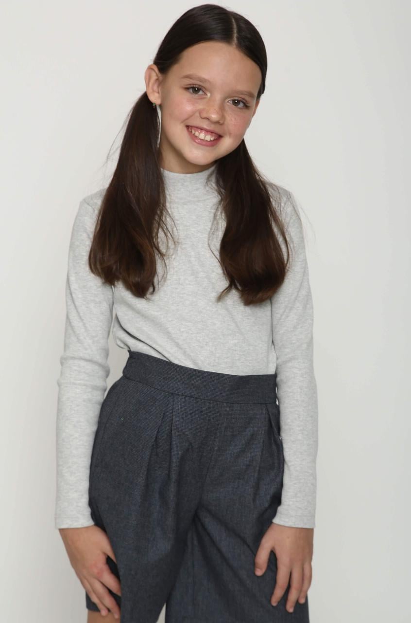 Гольф детский BIGU трикотажный 116 см Светло-серый (1686413376)