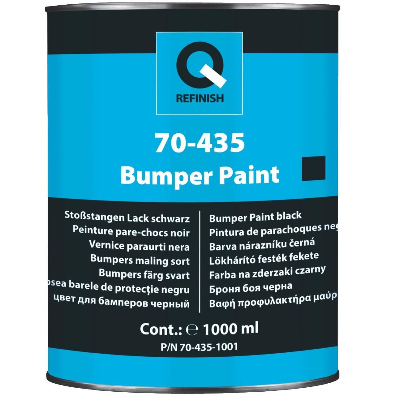 Аэрозольная краска эмаль структурная для пластика Q-Refinish 70-435 1 л Черный