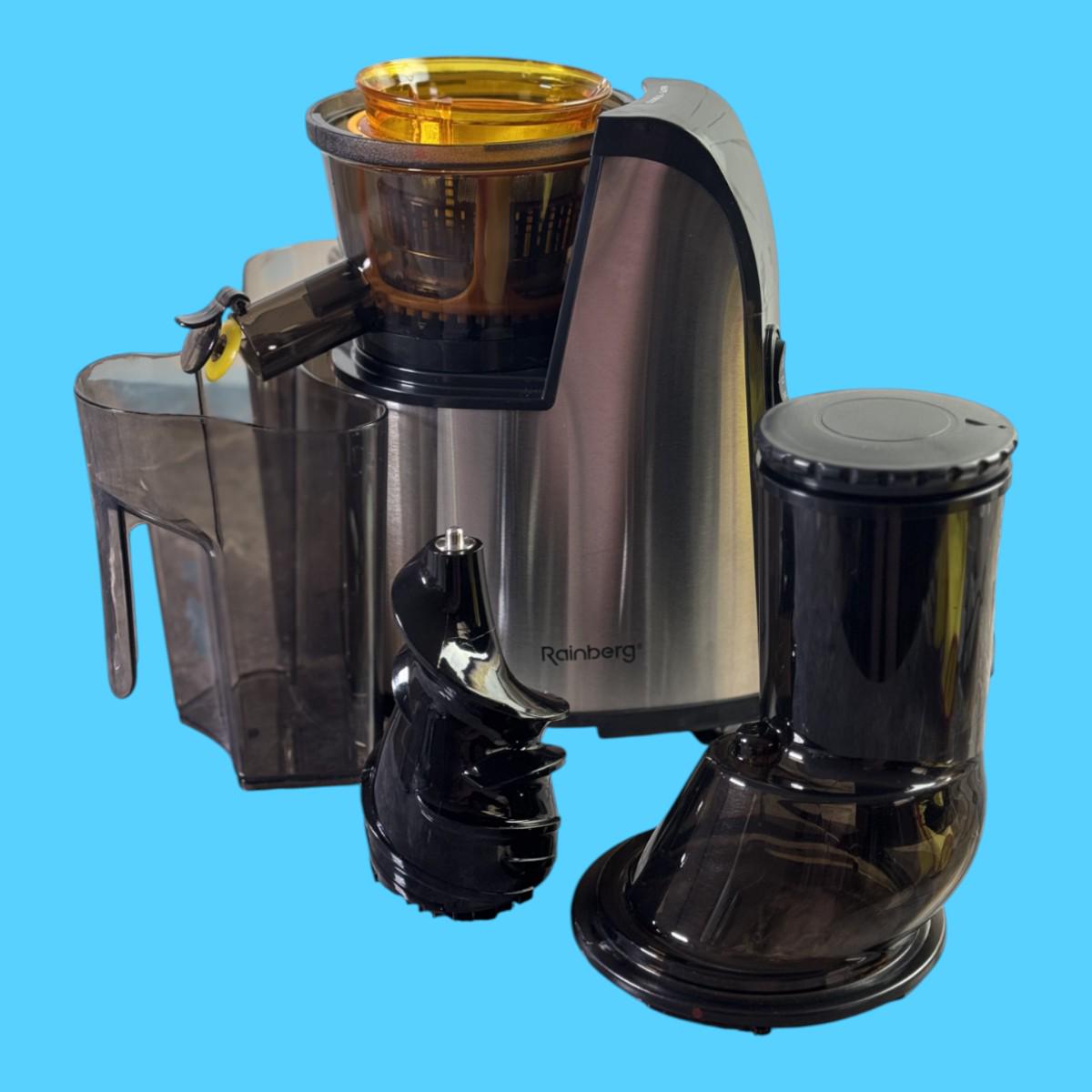 Соковижималка центрифужна Rainberg RB-2284 із широкою горловиною 65 мм та ємністю для м'якоті 1,5 л 3800 Вт 1 л (є135) - фото 3