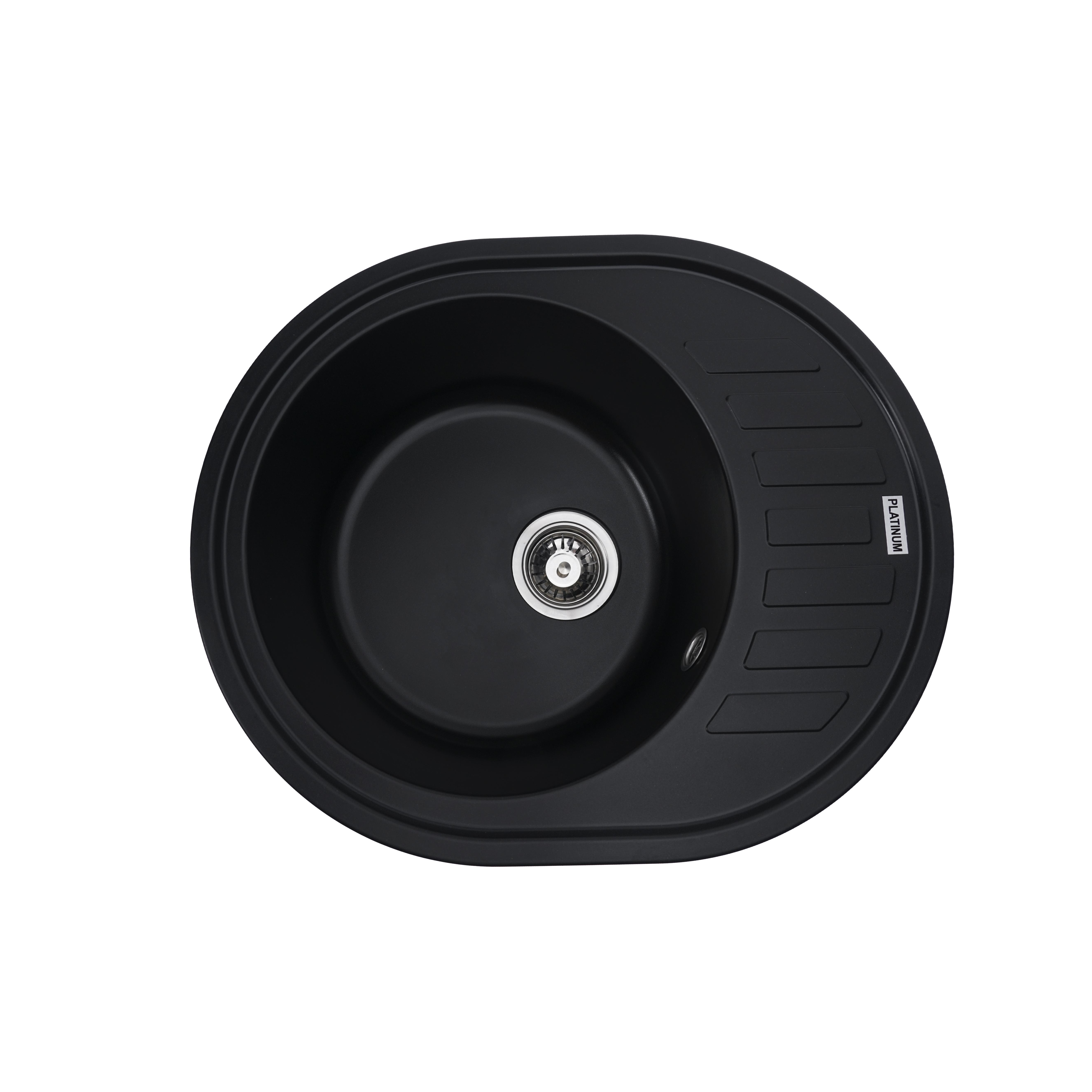 Мойка для кухни Platinum 6250 Soul гранит матовый Черный Мойка для кухни Platinum 6250 Soul гранит матовый Черный