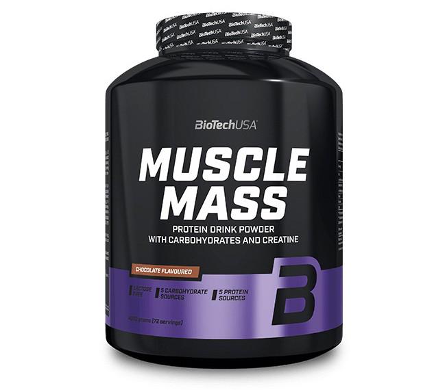 Гейнер BioTeсh Muscle Mass Шоколад 4 кг