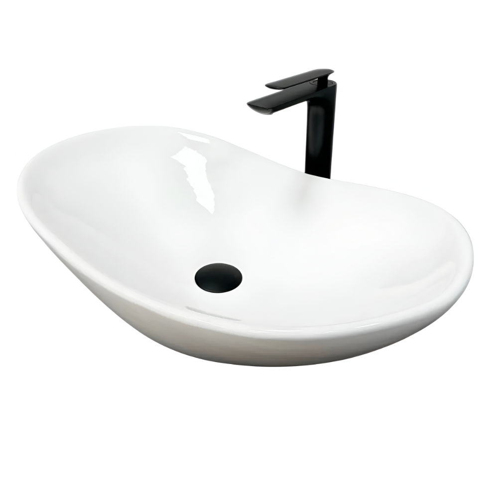 Раковина накладна VBI Turin овальна 360x615 мм Білий (RM-VBI-011500)