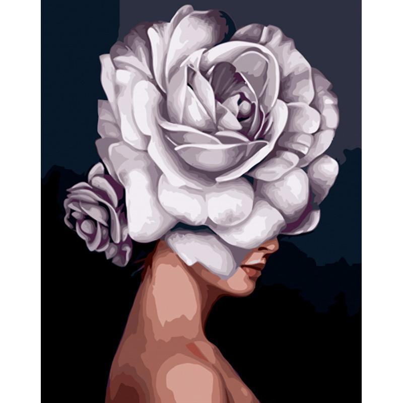 Картина по номерам Strateg Премиум Цветочные мысли 40x50 см (GS1140)