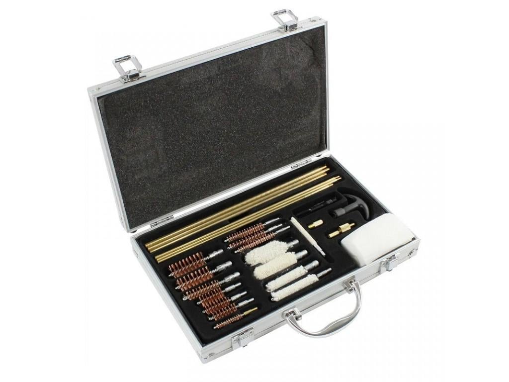 Набір для чистка зброї 28 пр. в алюмінієвому кейсі (26358415) - фото 2 Набір для чистка зброї 28 пр. в алюмінієвому кейсі (26358415) - фото 2