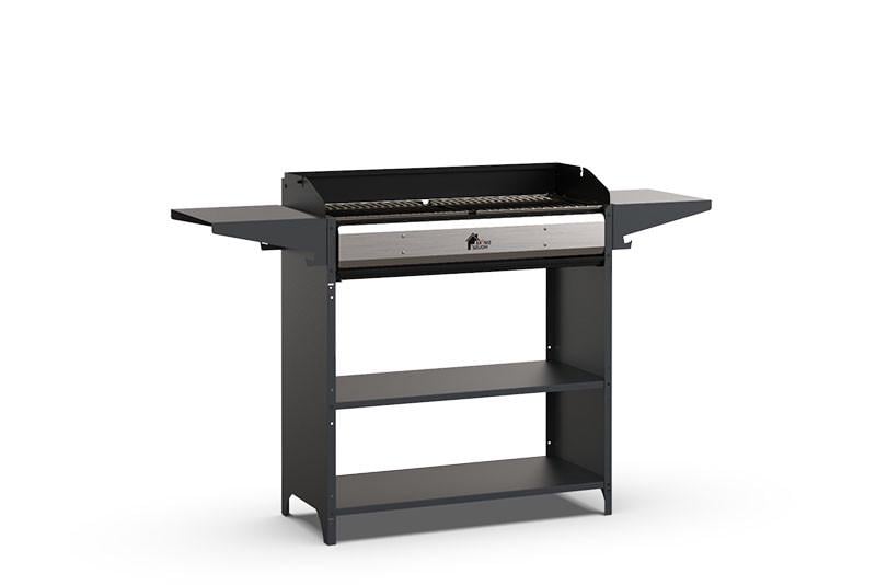 Мангал з вітрозахисту та гратами гриль Smoke House High Tech 900 1580х400х900 мм на 14 шампурів (27860580) - фото 2 Мангал з вітрозахисту та гратами гриль Smoke House High Tech 900 1580х400х900 мм на 14 шампурів (27860580) - фото 2