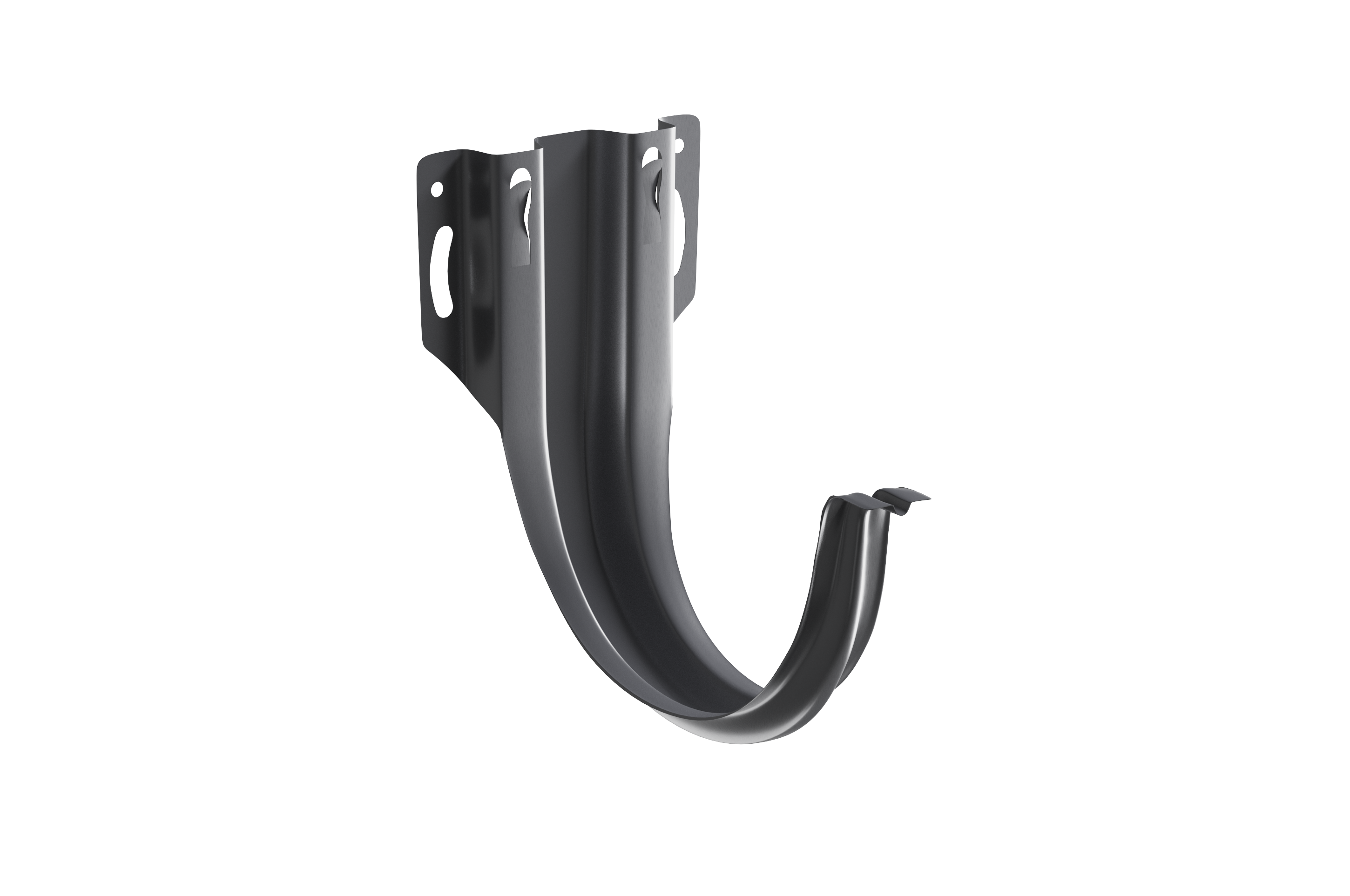 Держатель желоба Forostina 128 мм RAL 7024 Антрацит (vo-24927/24)