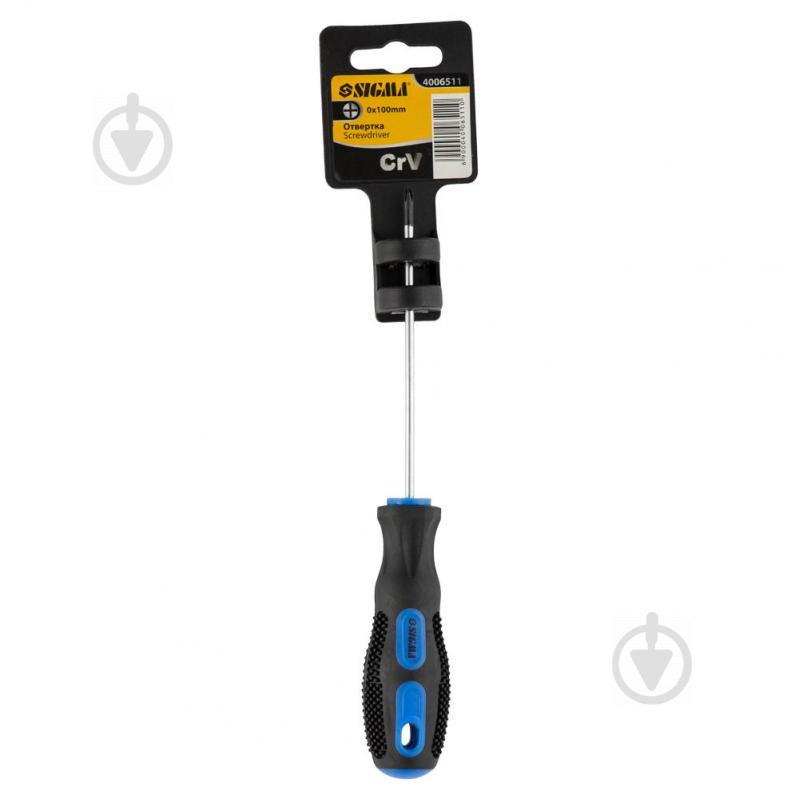 Викрутка хрестова PH0×100мм СrV SIGMA (4006511) - фото 4 Викрутка хрестова PH0×100мм СrV SIGMA (4006511) - фото 4