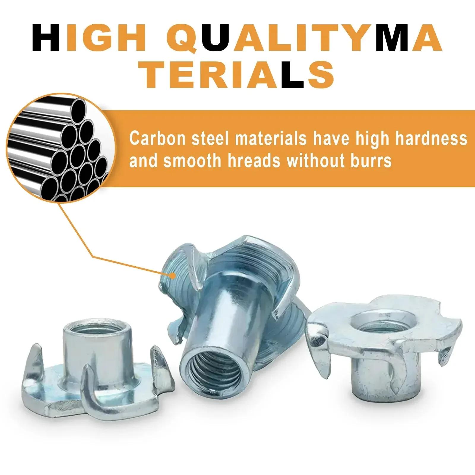 Гайка оцинкована чотирипала для виготовлення виробів із дерева 80 шт. (911243) - фото 3 Гайка оцинкована чотирипала для виготовлення виробів із дерева 80 шт. (911243) - фото 3