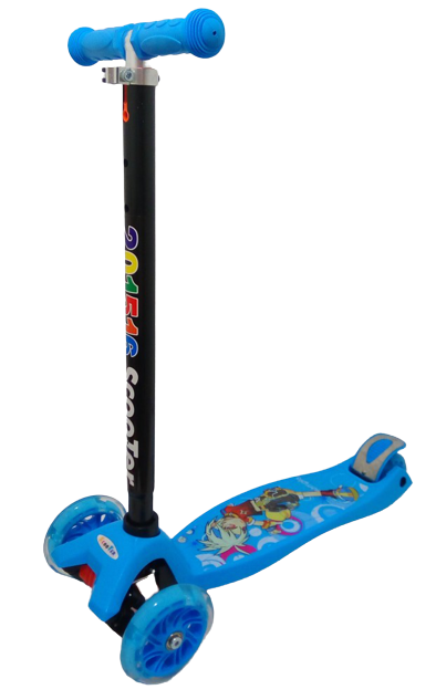 Самокат дитячий Maxi Scooter Cartoon Blue Ninja до 70 кг 4 колеса (2T1060) Самокат дитячий Maxi Scooter Cartoon Blue Ninja до 70 кг 4 колеса (2T1060)