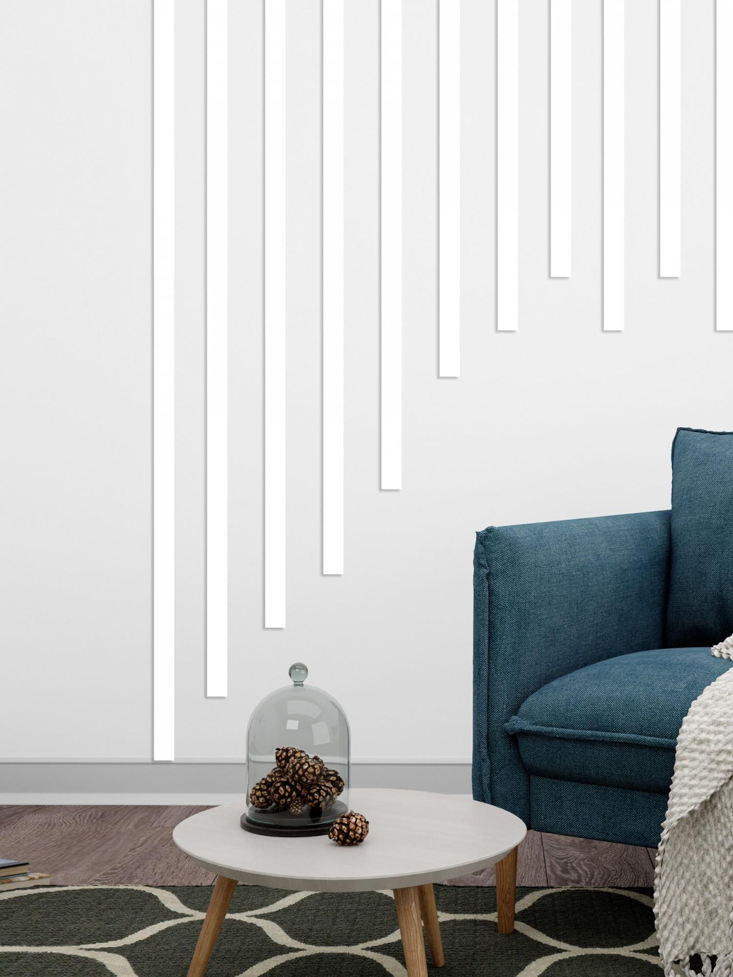 Наклейка интерьерная Молдинг-20 на стену 2х29,5 см 24 шт. Белый (21994107) Наклейка интерьерная Молдинг-20 на стену 2х29,5 см 24 шт. Белый (21994107)