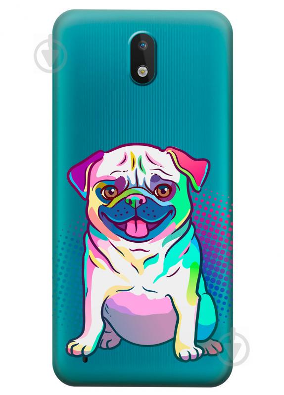 Силіконовий чохол iSwag для Nokia 1.3 Мопс (KS2885)