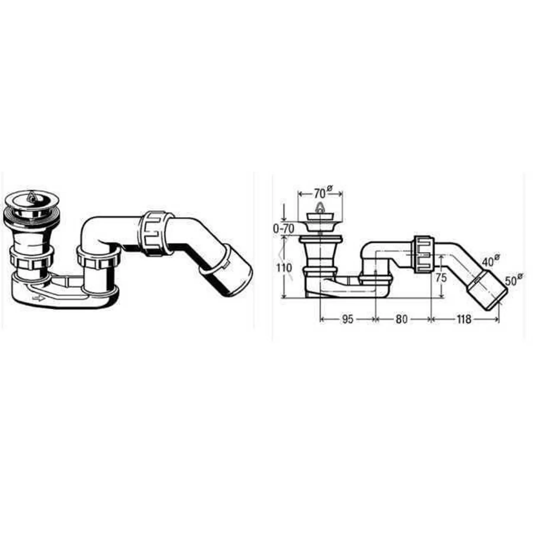Сифон для душової кабіни з клапаном Viega (GSR-000000813) - фото 3 Сифон для душової кабіни з клапаном Viega (GSR-000000813) - фото 3