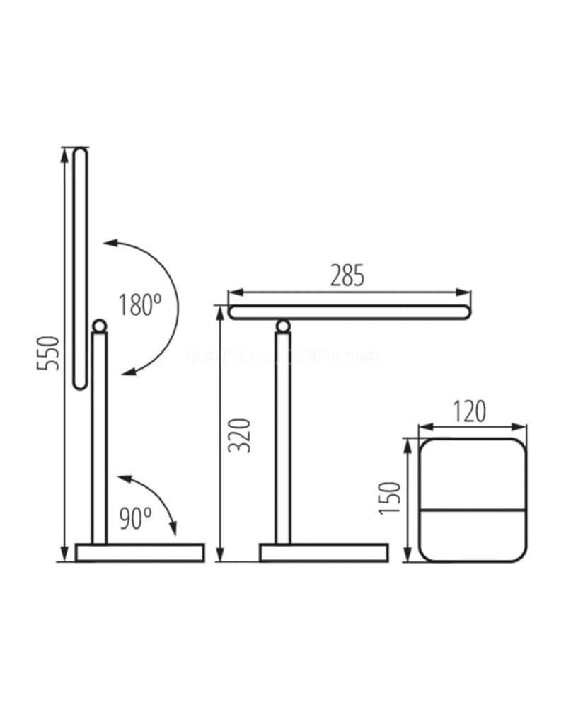 Лампа настільна Kanlux 33226 Emires LED 5,5 Вт 3000 K-6000 K 250 Lm IP20 White (33226) - фото 7 Лампа настільна Kanlux 33226 Emires LED 5,5 Вт 3000 K-6000 K 250 Lm IP20 White (33226) - фото 7