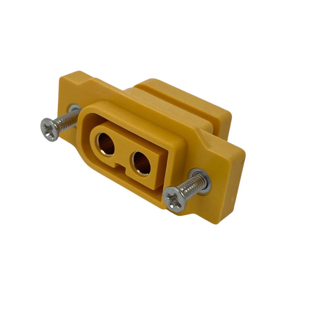 Разъем питания мама XT60NE-F Amass с винтиками на корпус Желтый - фото 2 Разъем питания мама XT60NE-F Amass с винтиками на корпус Желтый - фото 2