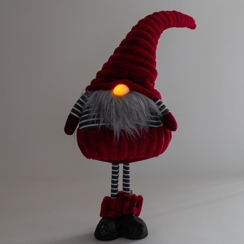 Фигурка с подсветкой гном 56 см Красный - фото 2 Фигурка с подсветкой гном 56 см Красный - фото 2