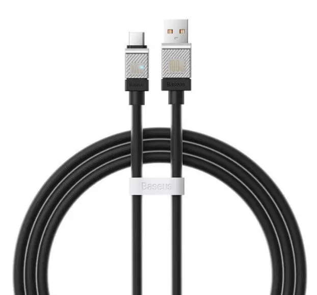 Кабель BASEUS CoolPlay Series Fast Charging Cable USB to Type-C CAKW000601 100W 1 м Black
