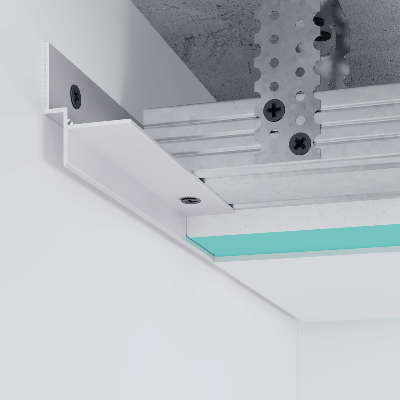 Профиль теневого шва FSPRO 5 мм алюминиевый 3 м Анодированный (F2.520A)