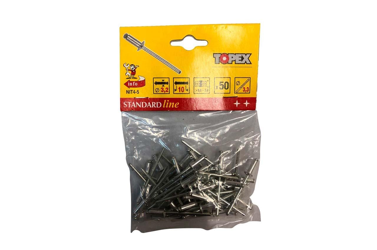 Заклепка Toolex 3,2x10 мм 50 шт. (15E302)