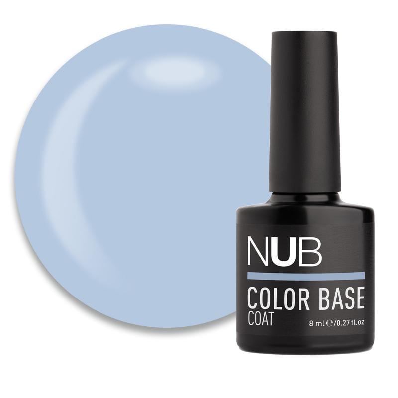 База кольорова каучукова NUB Color Base Coat 8 мл 01 Heaven Сіро-блакитний (90029631)