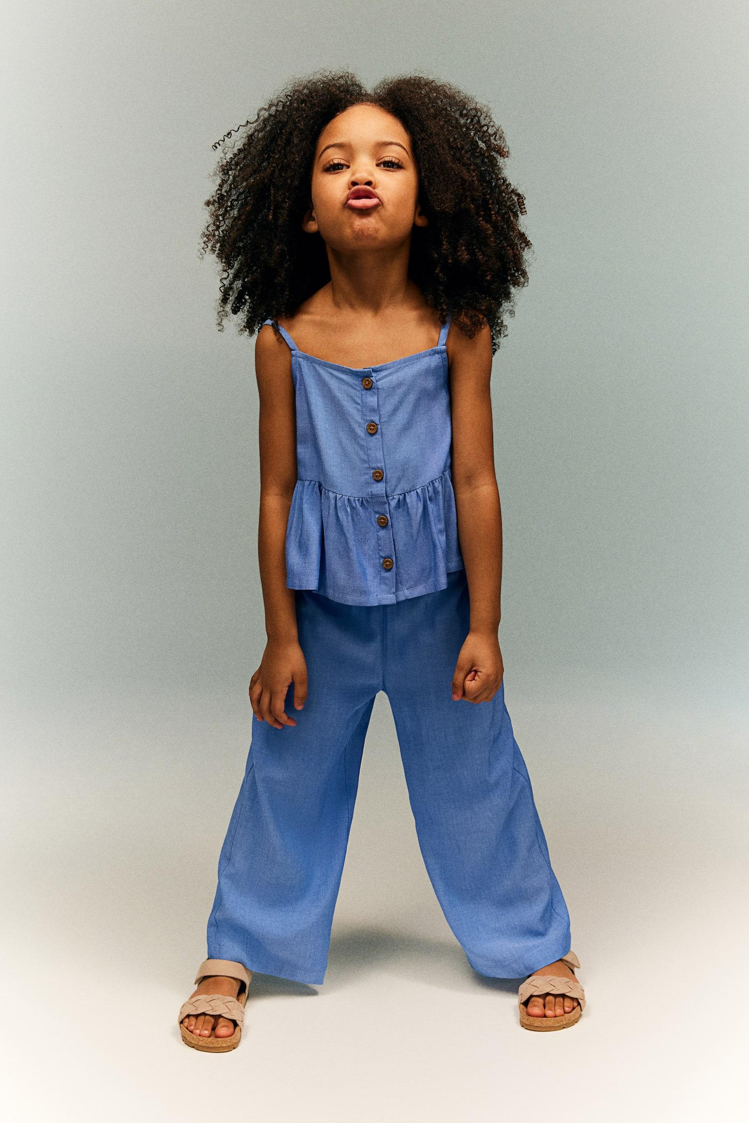 Блуза H&M 104 см Світло-синій (A70110315051)