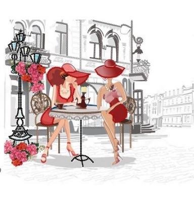 Схема для вышивки бисером Вышиванка Завтрак в Париже БА4-494 (2872)