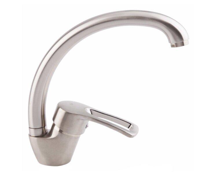 Смеситель для кухни Lidz 20 38 LIDZNKS203800803 однорычажный Сатин (61702)