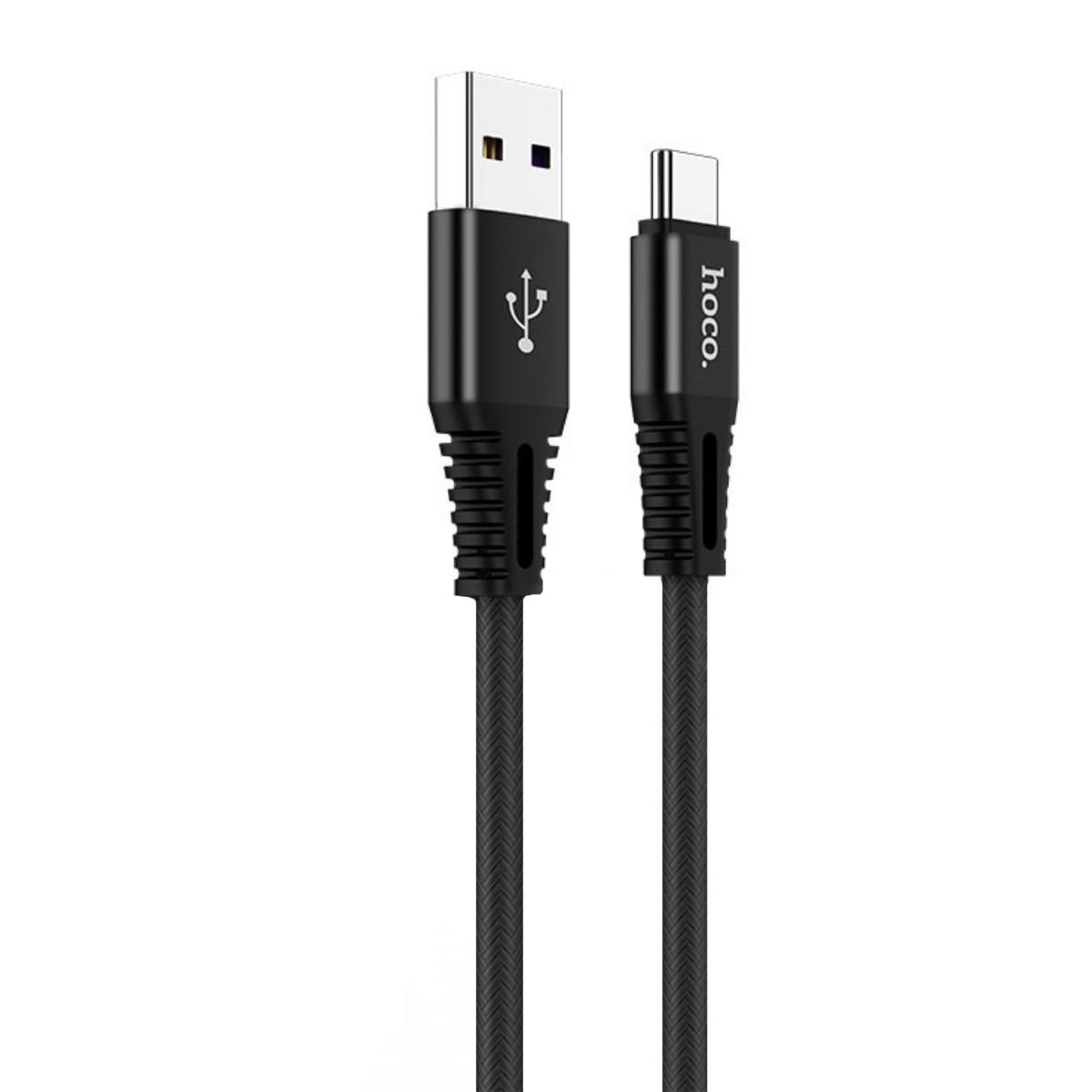 Кабель Hoco X22 Type-c 5A quick Black Кабель Hoco X22 Type-c 5A quick Black