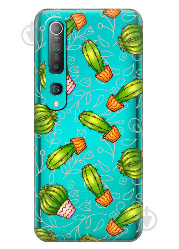 Силіконовий чохол iSwag для Xiaomi Mi 10 Арт кактуси (KS2649) Силіконовий чохол iSwag для Xiaomi Mi 10 Арт кактуси (KS2649)