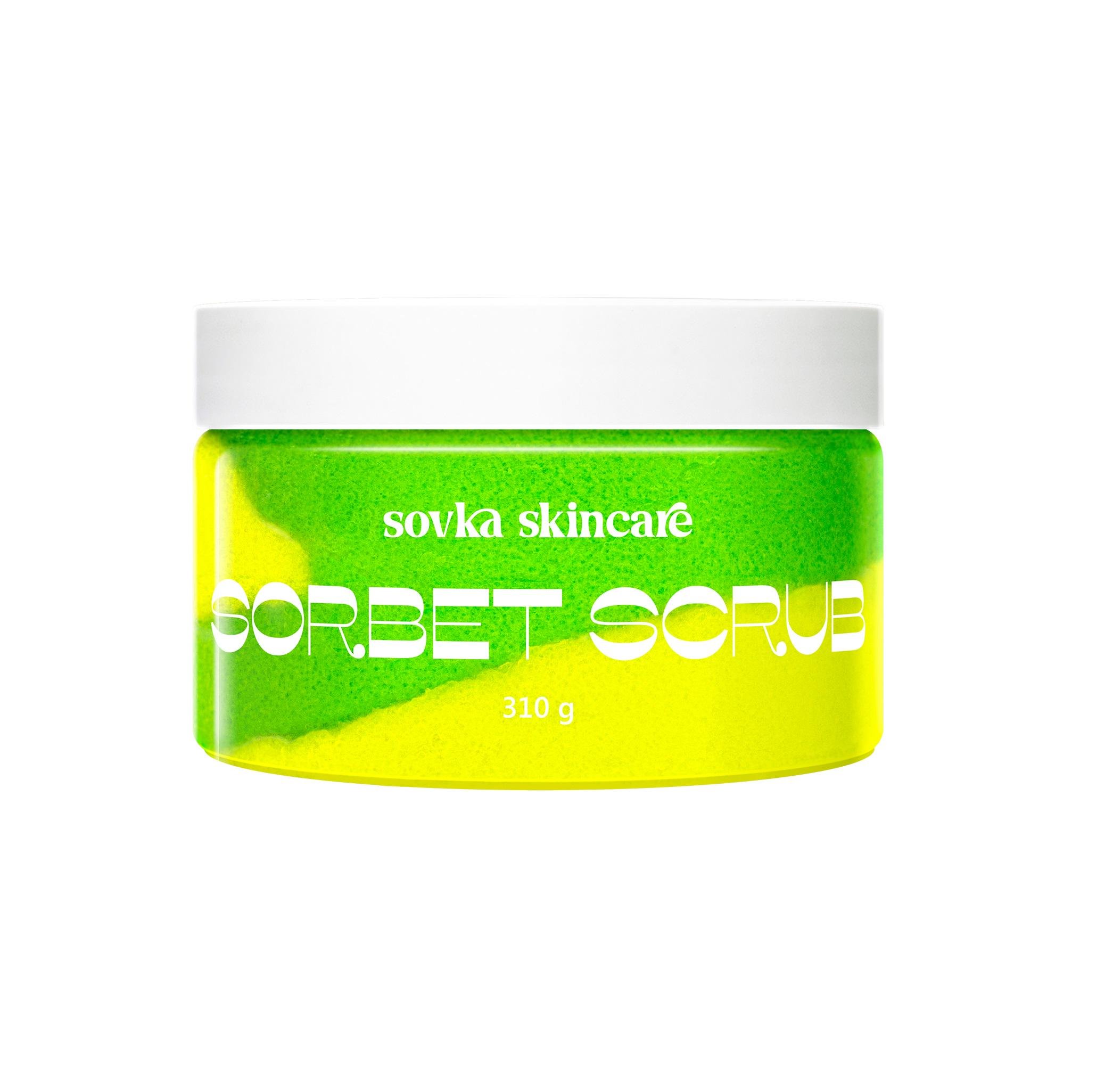 Скраб для тела Sorbet Scrub Apple&Lime Sovka Skincare 310 г (S029)