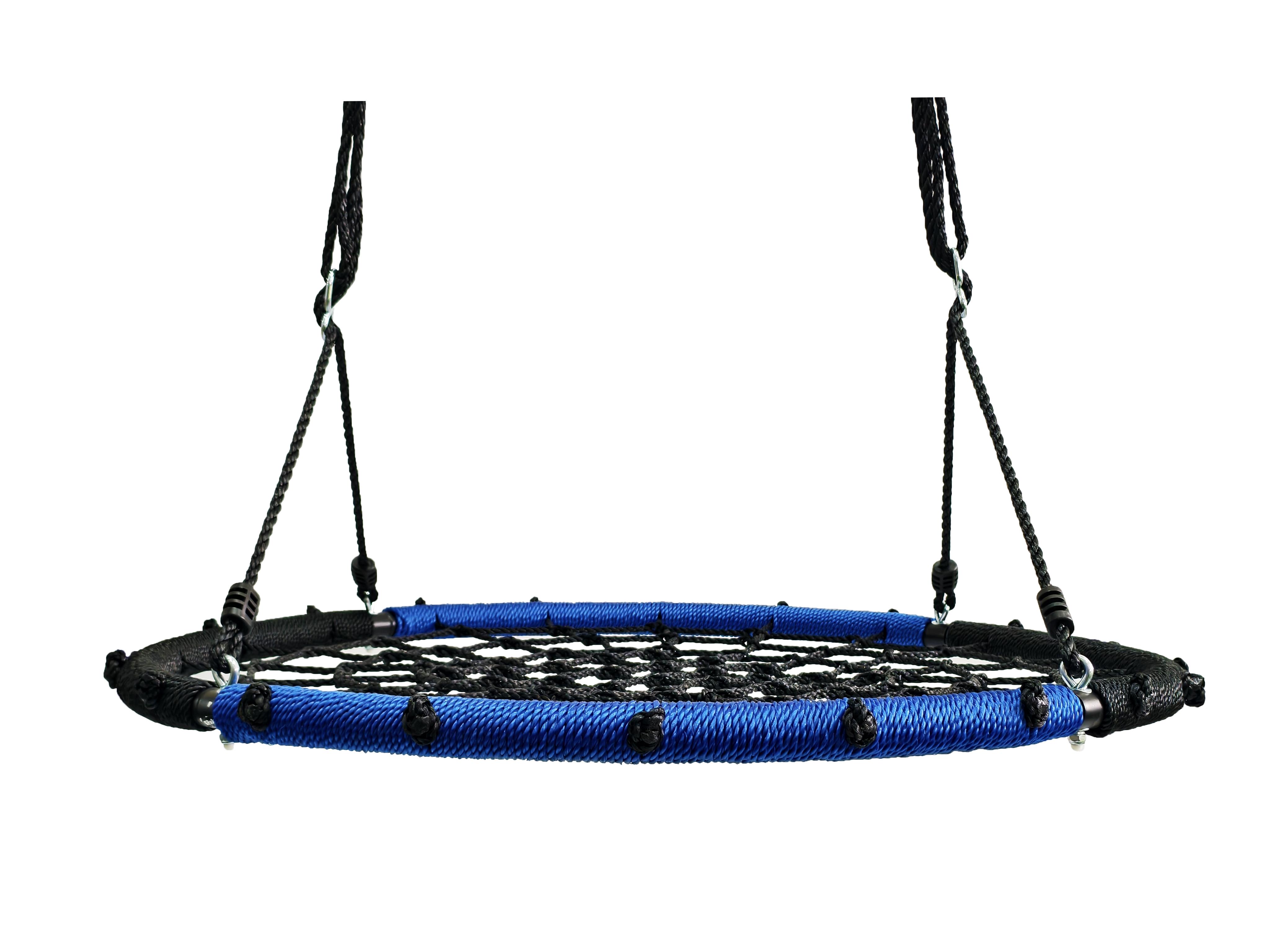 Гойдалка-гніздо дитяча Spoko SP-2C кругла підвісна для вулиці 100 см Чорно-синій (6031) - фото 3 Гойдалка-гніздо дитяча Spoko SP-2C кругла підвісна для вулиці 100 см Чорно-синій (6031) - фото 3